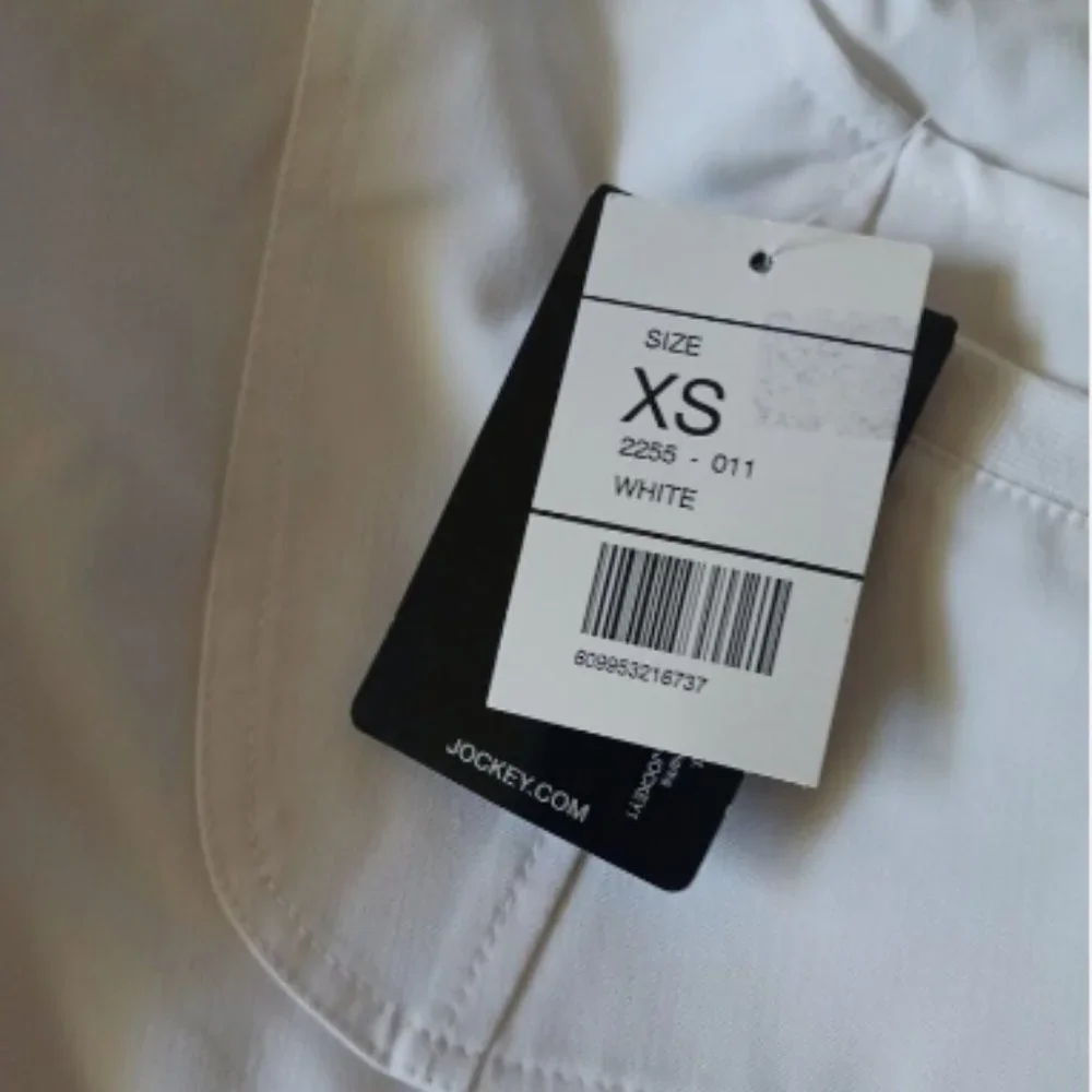 Jockey Scrub Pants XS Rib Trim Combo Comfortable Fit Women 2255 - 011 White - Picture 9 of 10